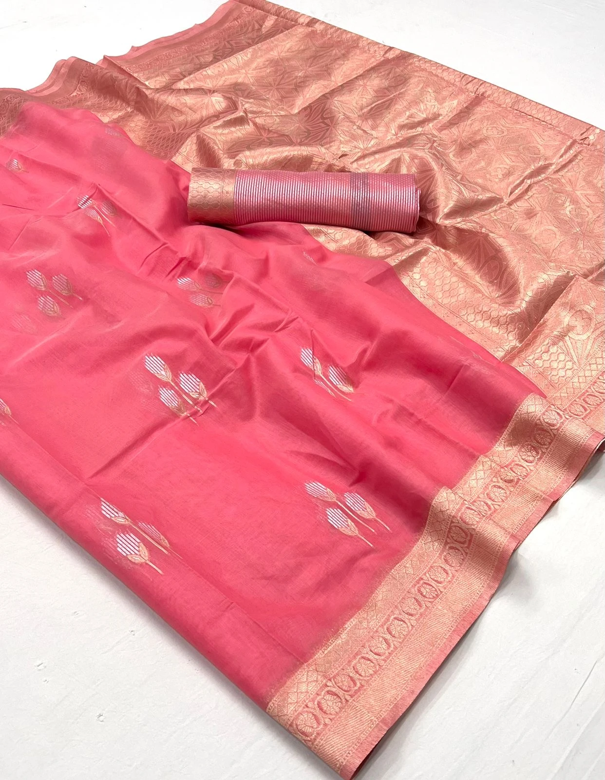 Rajtex Kelly Linen Cotton Wholesale Fancy Sarees Catalog — Wholesale Sarees, rajtex wholesale from Surat - Gallery Image 4